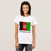T-shirt Drapeau Afghanistan (Devant entier)