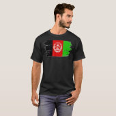 T-shirt Drapeau Afghanistan vintage Et Distorti (Devant entier)