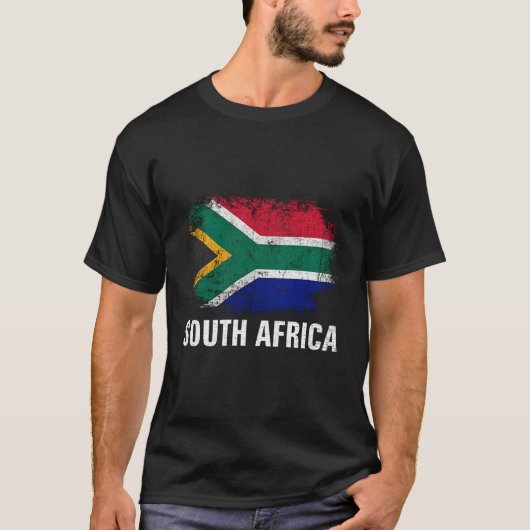 T-shirt Drapeau Afrique du Sud (Devant)