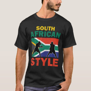 T-shirt Drapeau Afrique du Sud Club de boxe sud-africaine 
