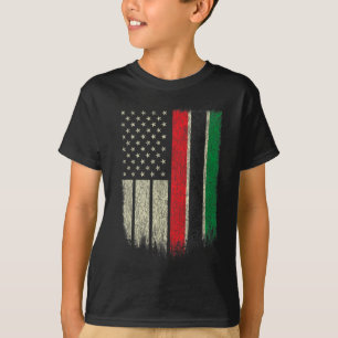T-shirt Drapeau afro-américain Drapeau panafricain Drapeau