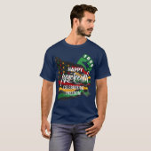 T-shirt Drapeau Afro-Américain JUNETEENTH (Devant entier)