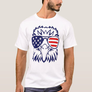 T-shirt Drapeau aigle américain - Jour de l'Indépendance