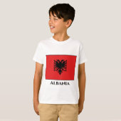 T-shirt Drapeau albanais (Devant entier)