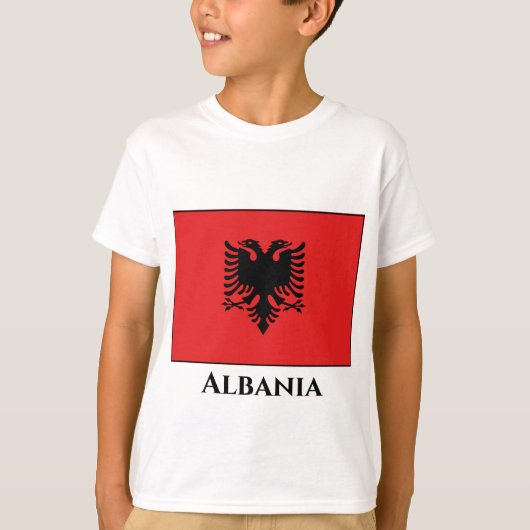 T-shirt Drapeau albanais (Devant)