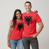 T-shirt Drapeau albanais (Unisexe)