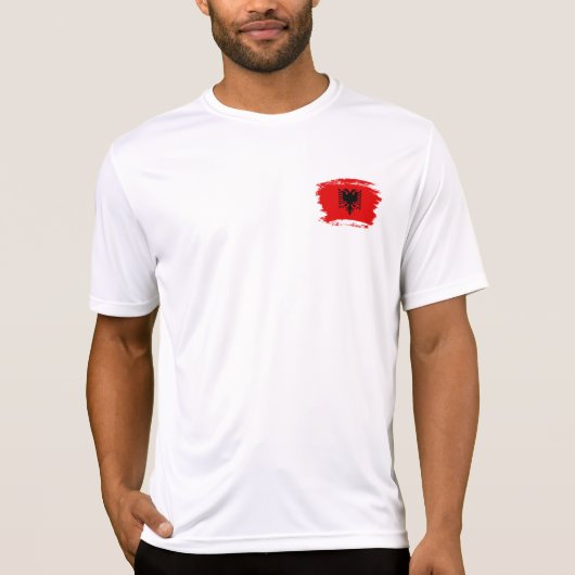 T-shirt drapeau albanais (Devant)