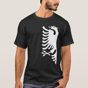 T-shirt Drapeau albanais Eagle T Chemise Couple Pavillon A