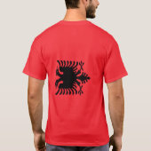 T-shirt Drapeau Albanie (Dos)