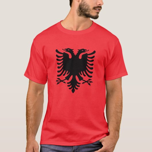 T-shirt Drapeau Albanie (Devant)