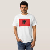 T-shirt Drapeau Albanie (Devant entier)
