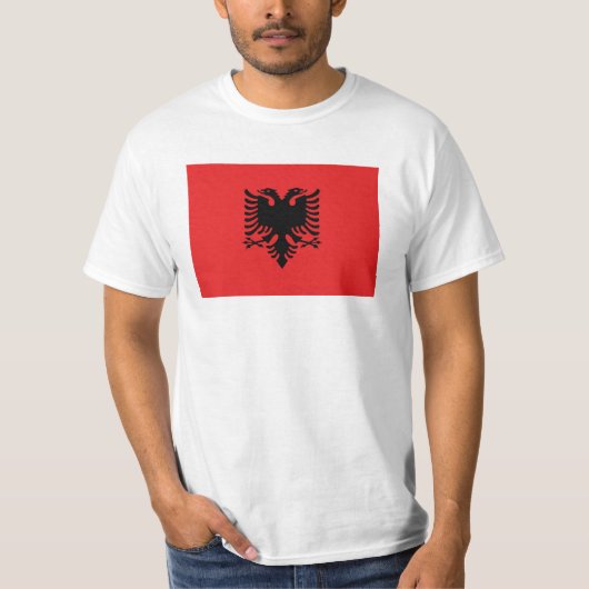 T-shirt Drapeau Albanie (Devant)