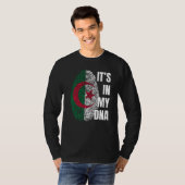 T-shirt Drapeau algérien Adn empreintes digitales Mois de  (Devant entier)