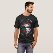 T-shirt Drapeau algérien américain (Devant entier)