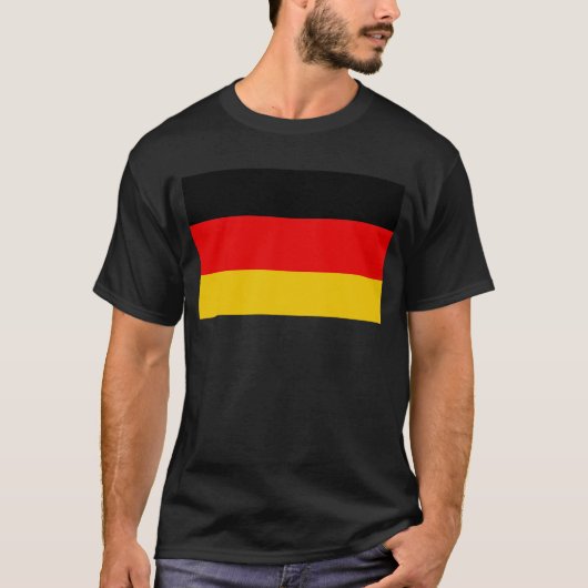 T-shirt drapeau allemand (Devant)