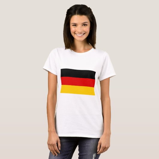 T-shirt Drapeau allemand (Devant entier)