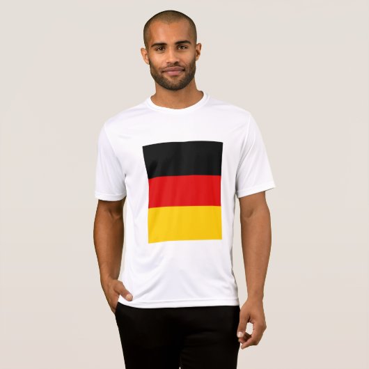 T-shirt Drapeau allemand (Devant entier)