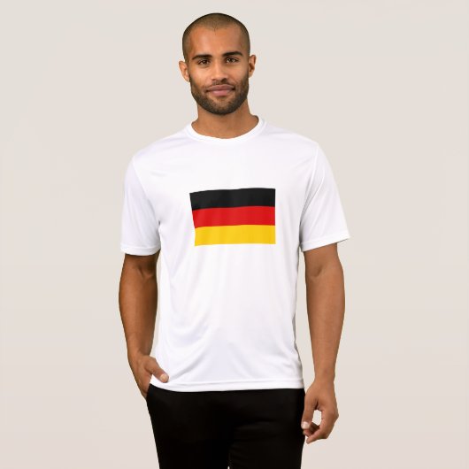 T-shirt Drapeau allemand (Devant entier)