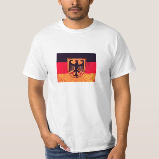 T-shirt Drapeau allemand affligé (Devant)
