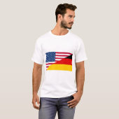 T-shirt Drapeau allemand American Pride US Allemagne (Devant entier)