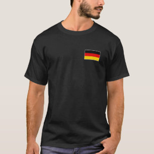 T-shirt Drapeau Allemand Aux Couleurs Nationales Allemande