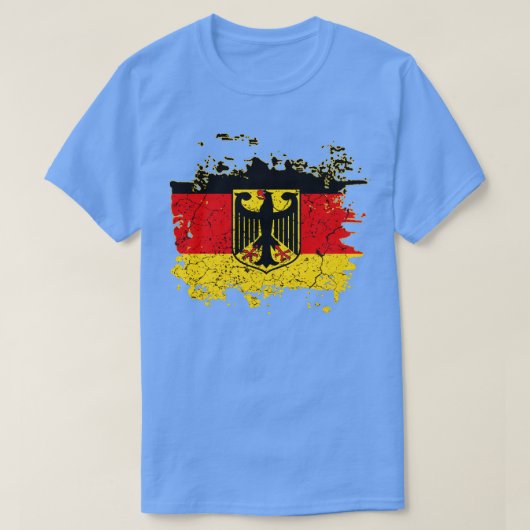 T-shirt Drapeau allemand avec aigle (Design devant)