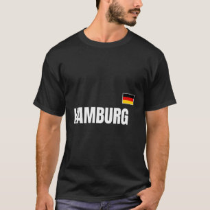 T-shirt Drapeau allemand Hambourg Allemagne Drapeau allema