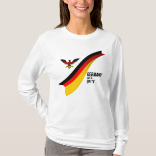 T-shirt Drapeau Allemand Patriotique, Jour De L'Unité Alle