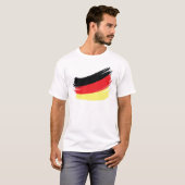 T-shirt Drapeau allemand peint (Devant entier)