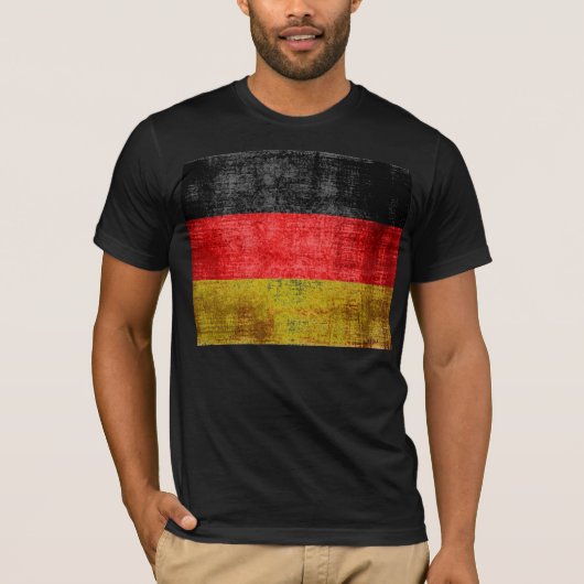 T-shirt Drapeau allemand Vintage (Devant)