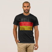 T-shirt Drapeau allemand Vintage (Devant entier)