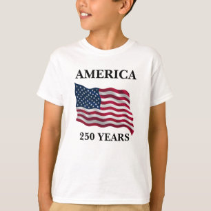 T-shirt Drapeau America 250 Ans Enfant