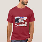 T-shirt Drapeau américain (Devant)