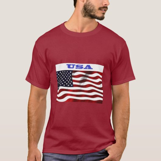 T-shirt Drapeau américain (Devant)
