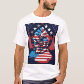 T-shirt Drapeau américain (Devant)