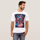 T-shirt Drapeau américain (Devant entier)