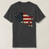 T-shirt Drapeau américain (Design devant)