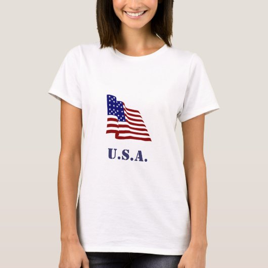 T-shirt Drapeau américain (Devant)