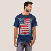 T-shirt Drapeau américain (Devant entier)
