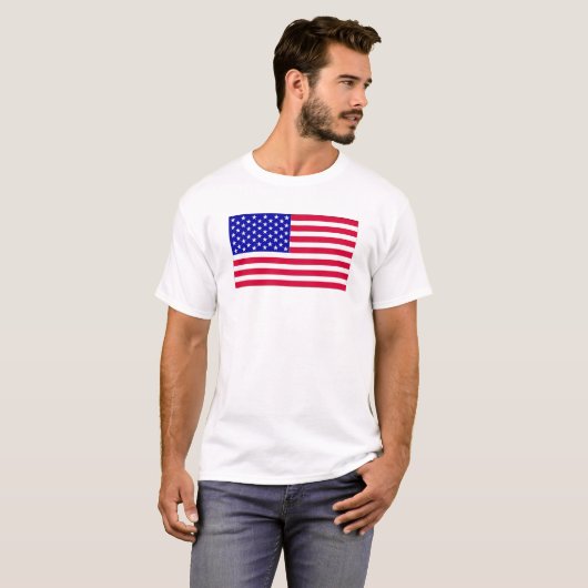 T-shirt Drapeau américain (Devant entier)
