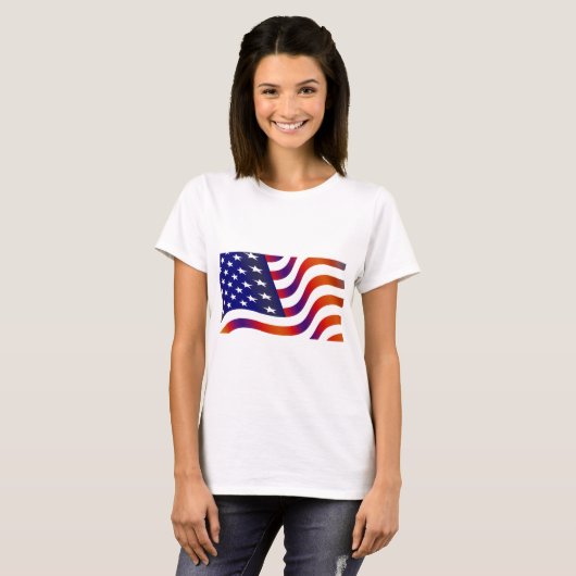 T-shirt Drapeau américain (Devant entier)