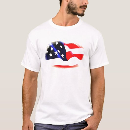 T-shirt Drapeau américain (Devant)
