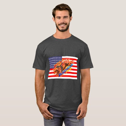 T-shirt Drapeau américain (Devant entier)