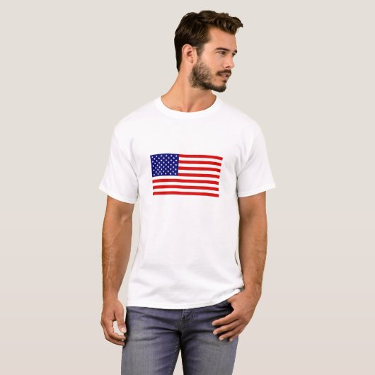 T-shirt Drapeau américain (Devant entier)