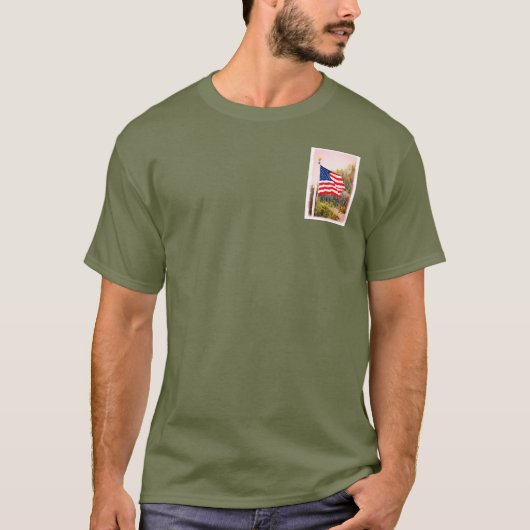 T-shirt Drapeau américain (Devant)