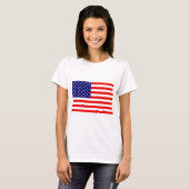 T-shirt Drapeau américain (Devant entier)