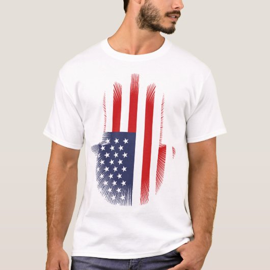 T-shirt Drapeau américain (Devant)