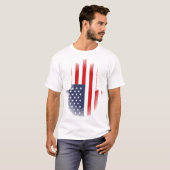 T-shirt Drapeau américain (Devant entier)