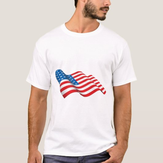T-shirt Drapeau américain (Devant)