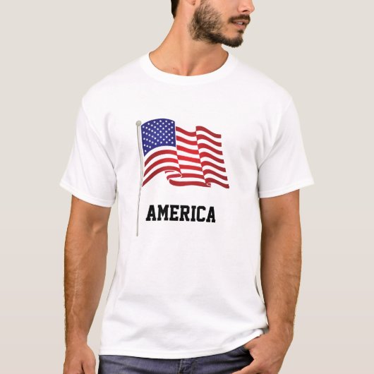 T-shirt Drapeau américain (Devant)